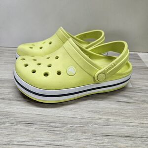 Crocs Crocband Clogs Yellow Kids Size 2 Casual Slip On